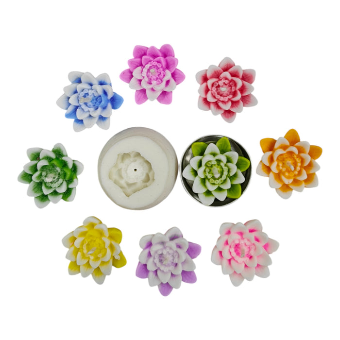 Flower Silicone Candle Mould HBY114, HBY158, HBY180, HBY183, HBY185 - Combo Deal ₹250 (Just ₹50 Each!)