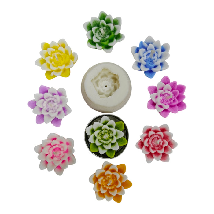 Lotus Candle Mould, HBY114 - 5 Pcs Combo ₹250 (Just ₹50 Each!)