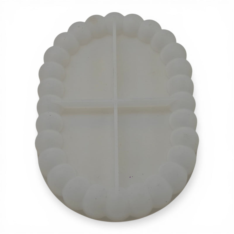 Ovel Bubble Coaster Resin Mould RC71106 Niral Industries