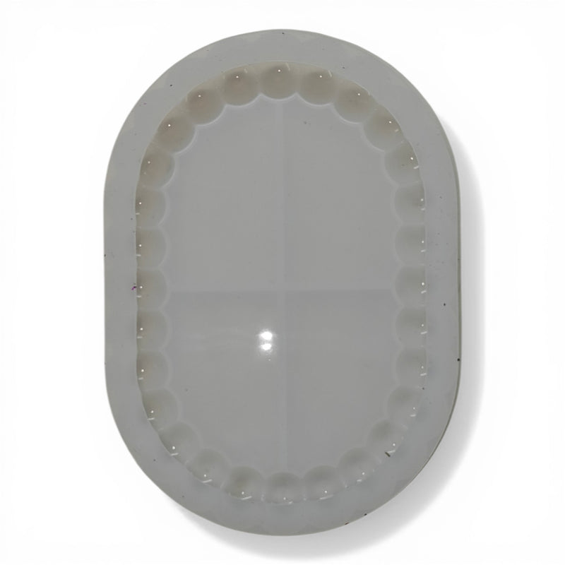 Ovel Bubble Coaster Resin Mould RC71106 Niral Industries