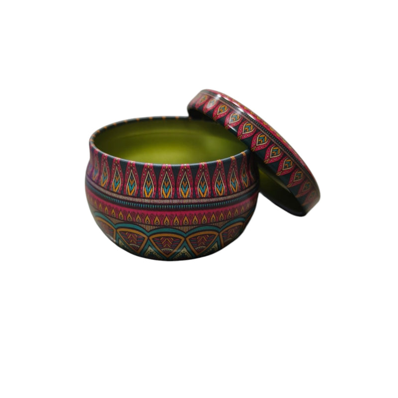 Tin Container  Pink Leaf 50 ML CD13620