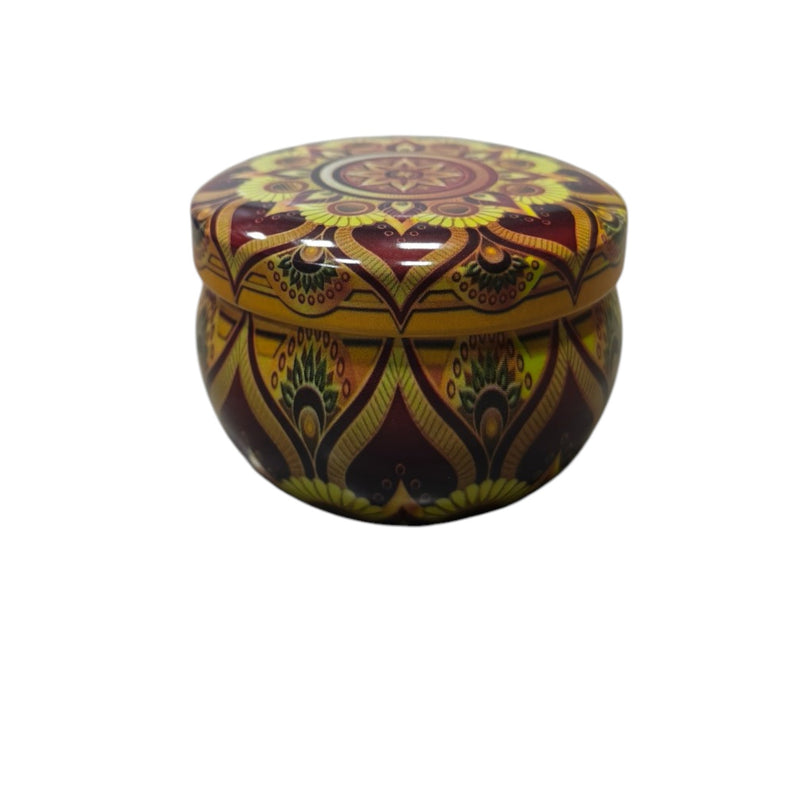 Tin Container  floral Mandala 50 ML CD13618