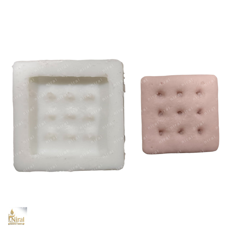 KrackJack Biscuit Silicone Candle Mould  HBY865, Niral Industries