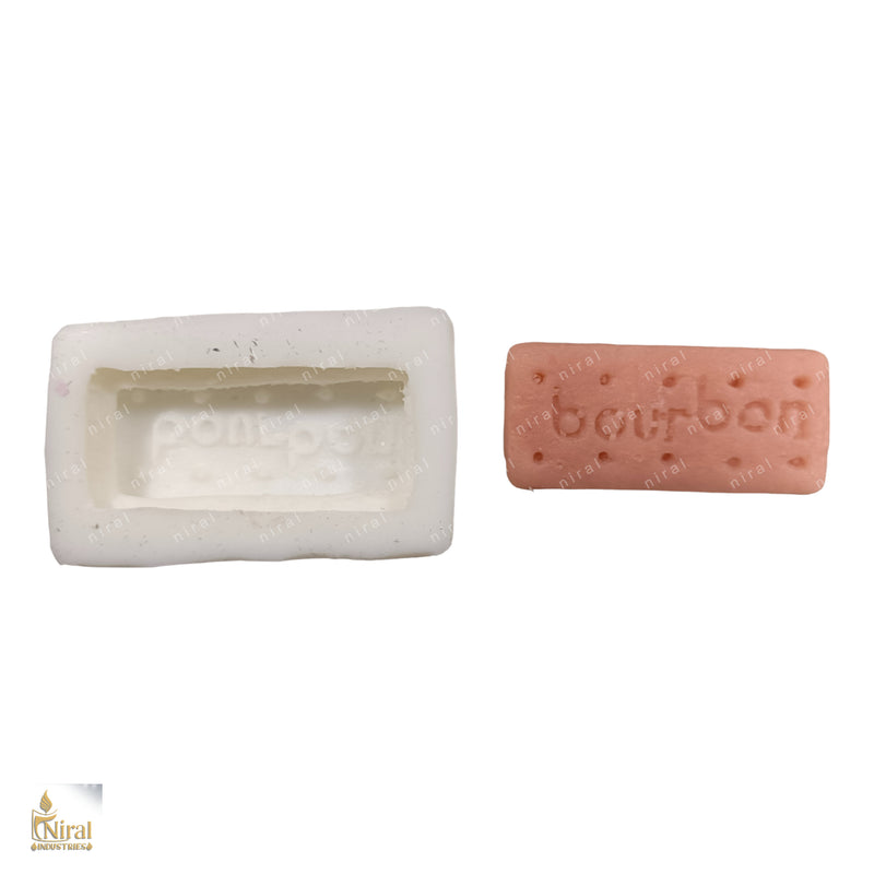 Bourboun Biscuit Silicone Candle Mould HBY864, Niral Industries
