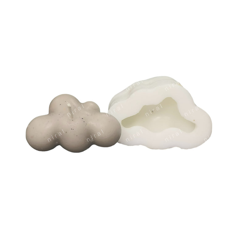 Cotton Cloud Shape Silicone Candle Mould HBY953, Niral Industries.