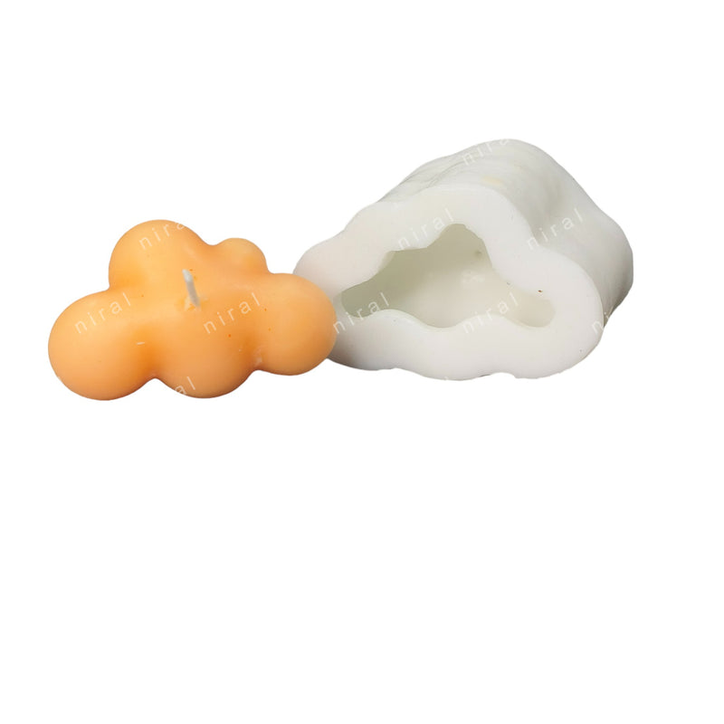 Cotton Cloud Shape Silicone Candle Mould HBY953, Niral Industries.