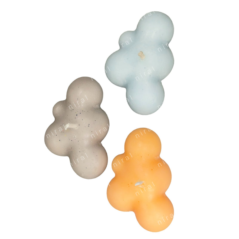 Cotton Cloud Shape Silicone Candle Mould HBY953, Niral Industries.