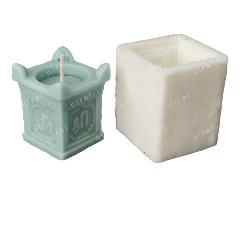 Tulsi Vrindavan Silicone Candle Mould HCM21835, Niral Industries.