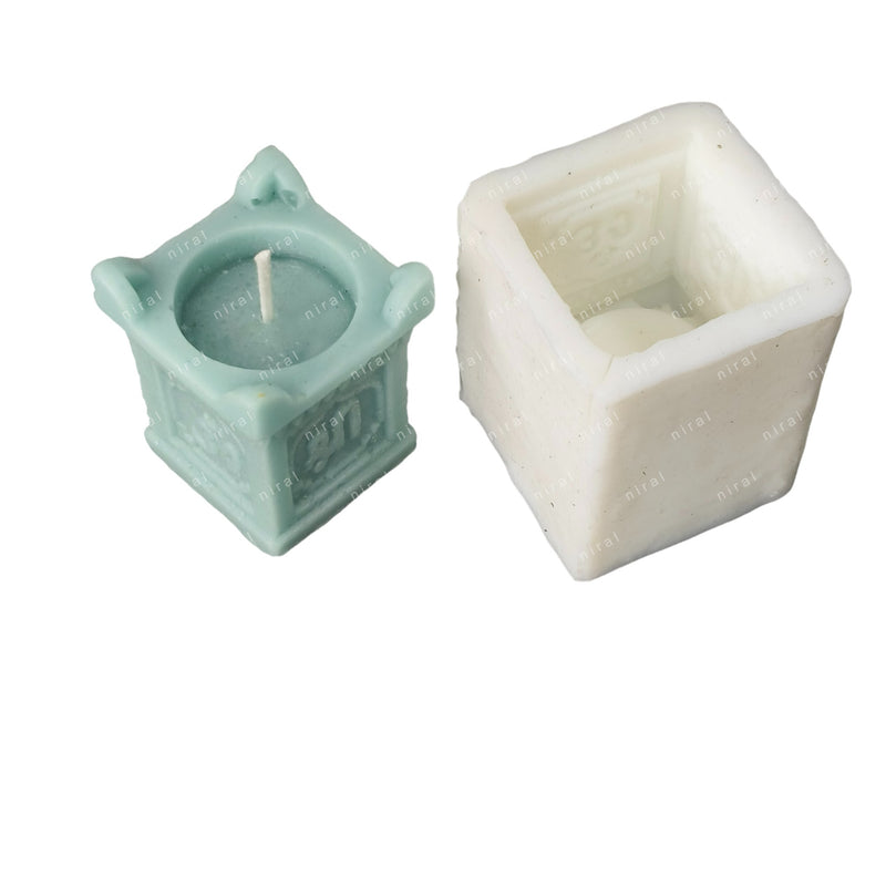 Tulsi Vrindavan Silicone Candle Mould HCM21835, Niral Industries.