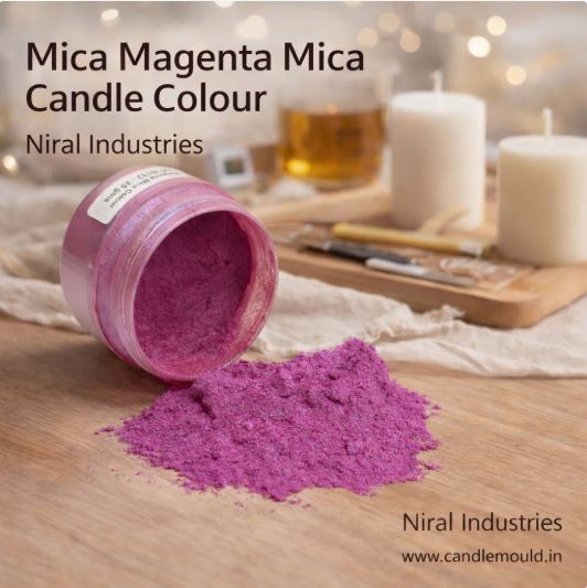 Magenta Mica Colour ,Candle, Soap, Resin Craft Niral Industries