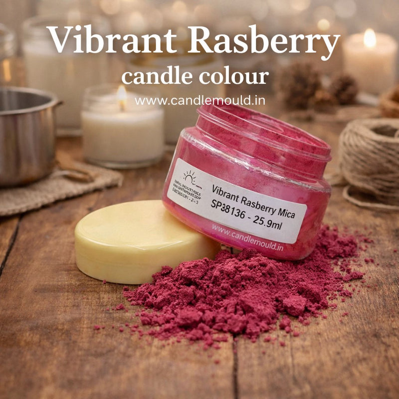 Vibrant Raspberry Mica Colour Candle, Soap, Resin Craft Niral Industries.