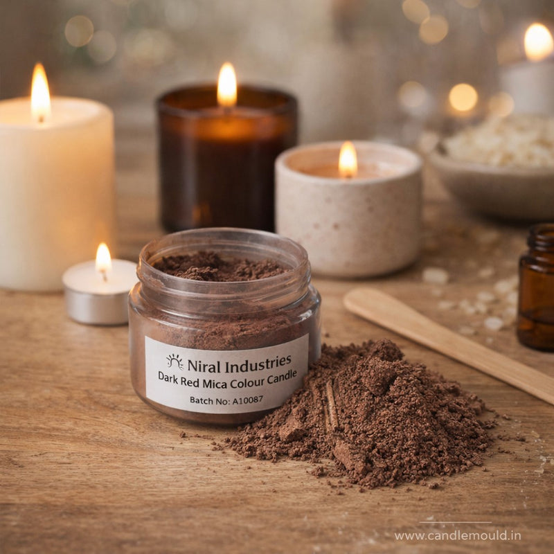 Dark Red Mica Colour Candle, Soap, Resin Craft Niral Industries