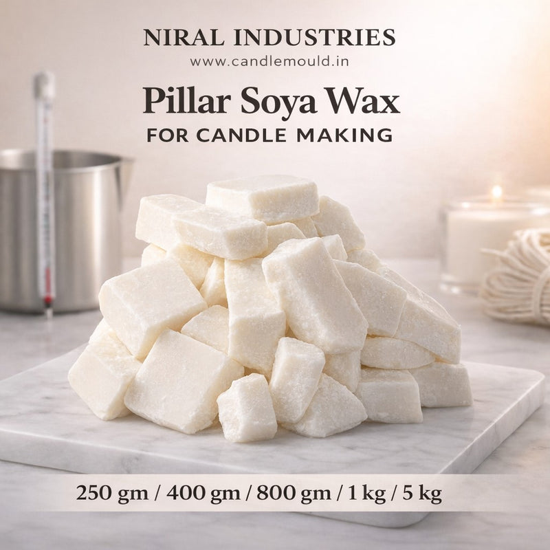 “Niral Industries Pillar Soya Wax for Candle Making”