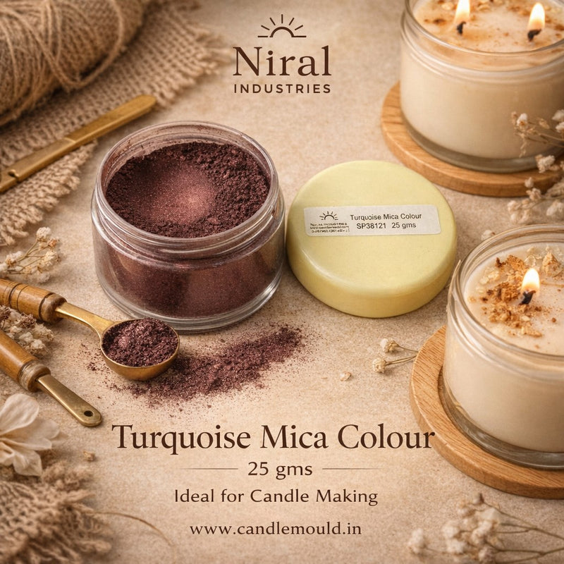 Turquoise Mica Colour Candle, Soap, Resin Craft Niral Industries