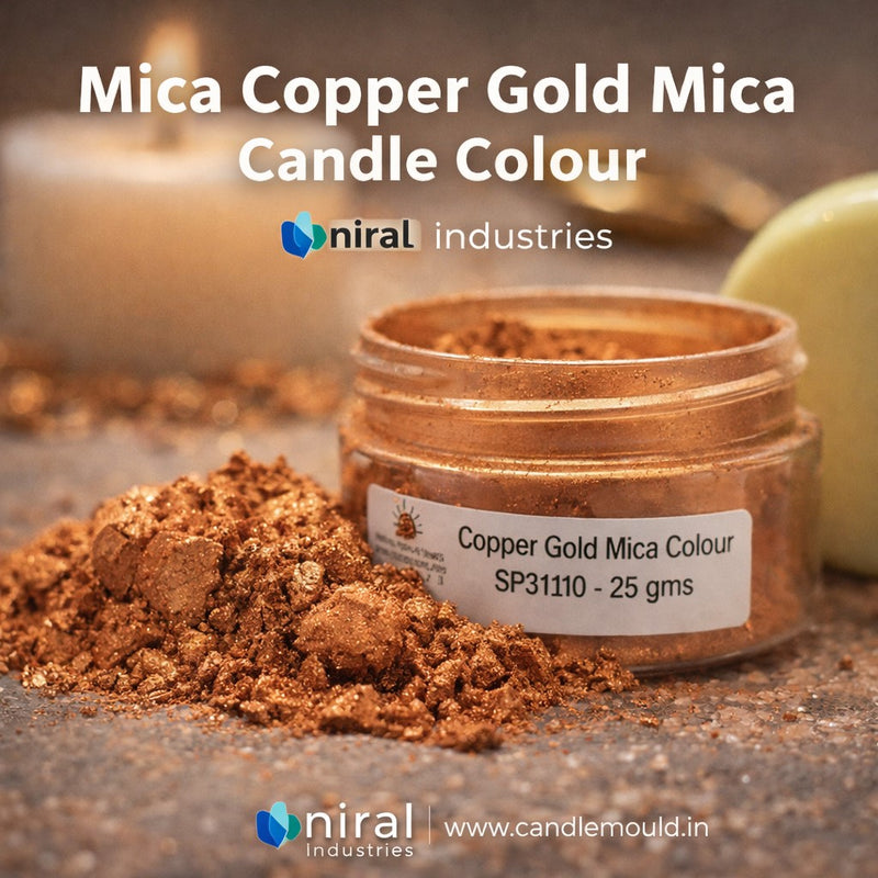 Copper Gold Mica Colour, Candle, Soap, Resin Craft Niral Industries