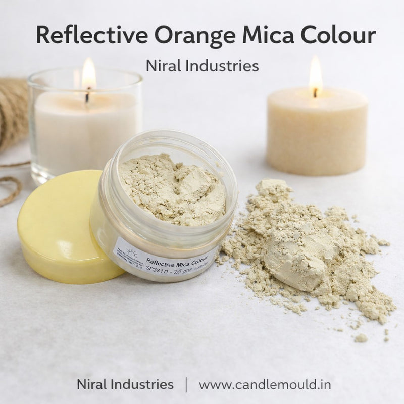 Orange Mica Colour, Candle, Soap, Resin Craft Niral Industries