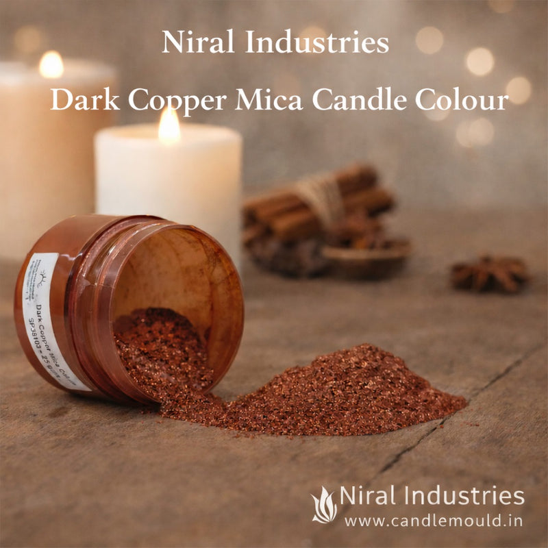 Dark Copper Mica Colour Candle, Soap, Resin Craft Niral Industries