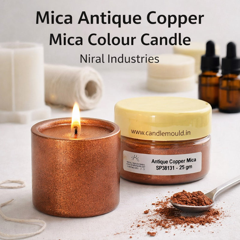 #Mica Antique Copper Mica Colour Candle, Soap, Resin SP38135 Niral Industries