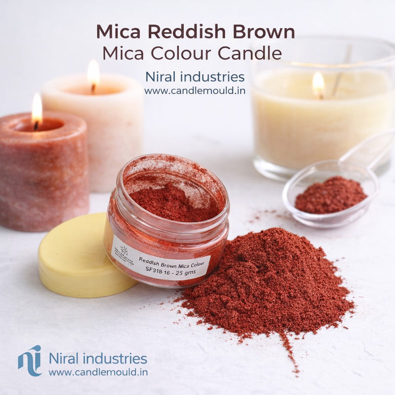 Reddish Brown Mica Colour Candle, Soap, Resin Craft Niral Industries