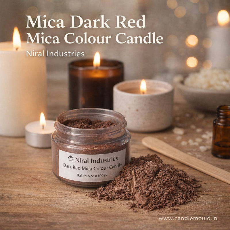 Dark Red Mica Colour Candle, Soap, Resin Craft Niral Industries
