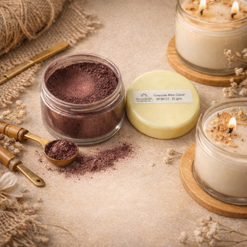 Turquoise Mica Colour Candle, Soap, Resin Craft Niral Industries