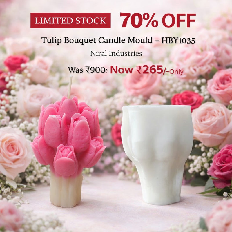 Tulip Bouquet Candle Mould -HBY1035 Niral Industries