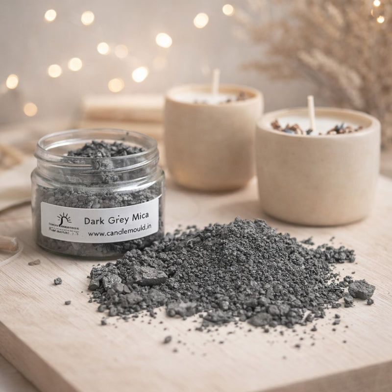Dark Grey Mica Colour Candle, Soap, Resin Craft Niral Industries