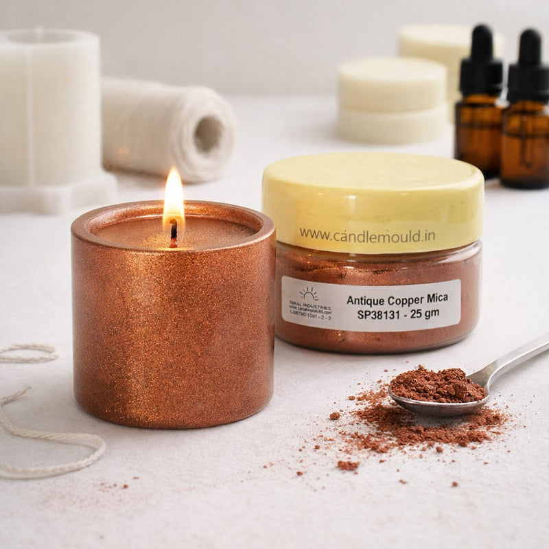 #Mica Antique Copper Mica Colour Candle, Soap, Resin SP38135 Niral Industries