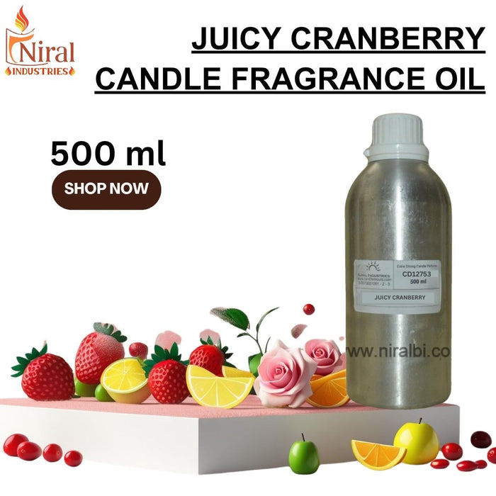 Niral’s Juicy Cranberry Candle Fragrance Oil (New)