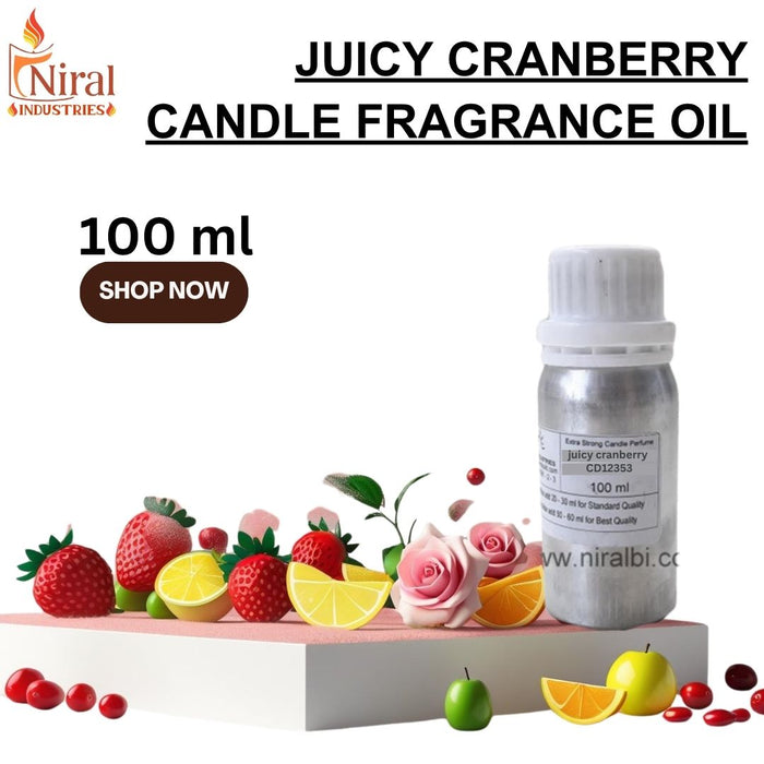 Niral’s Juicy Cranberry Candle Fragrance Oil (New)