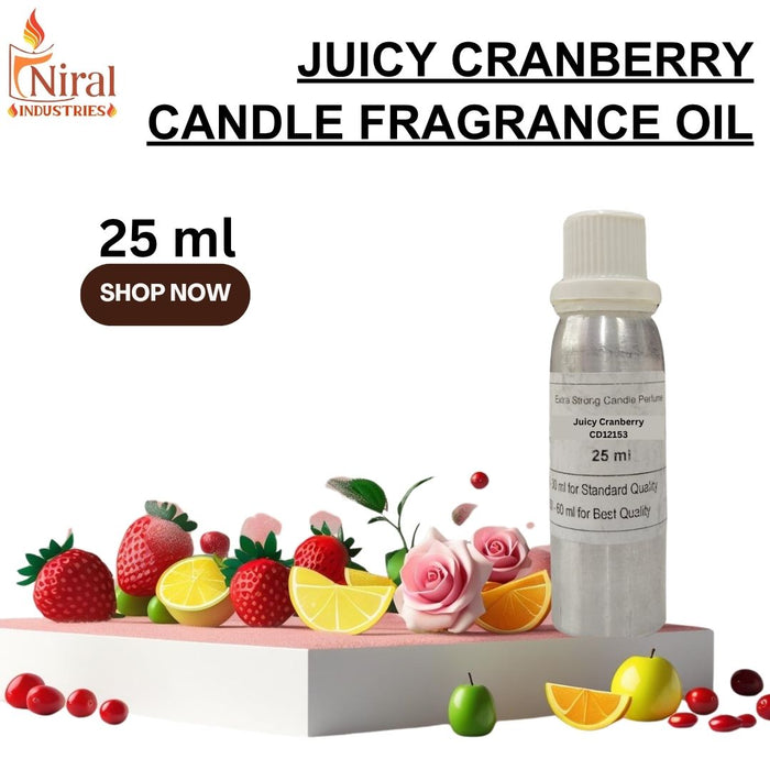 Niral’s Juicy Cranberry Candle Fragrance Oil (New)