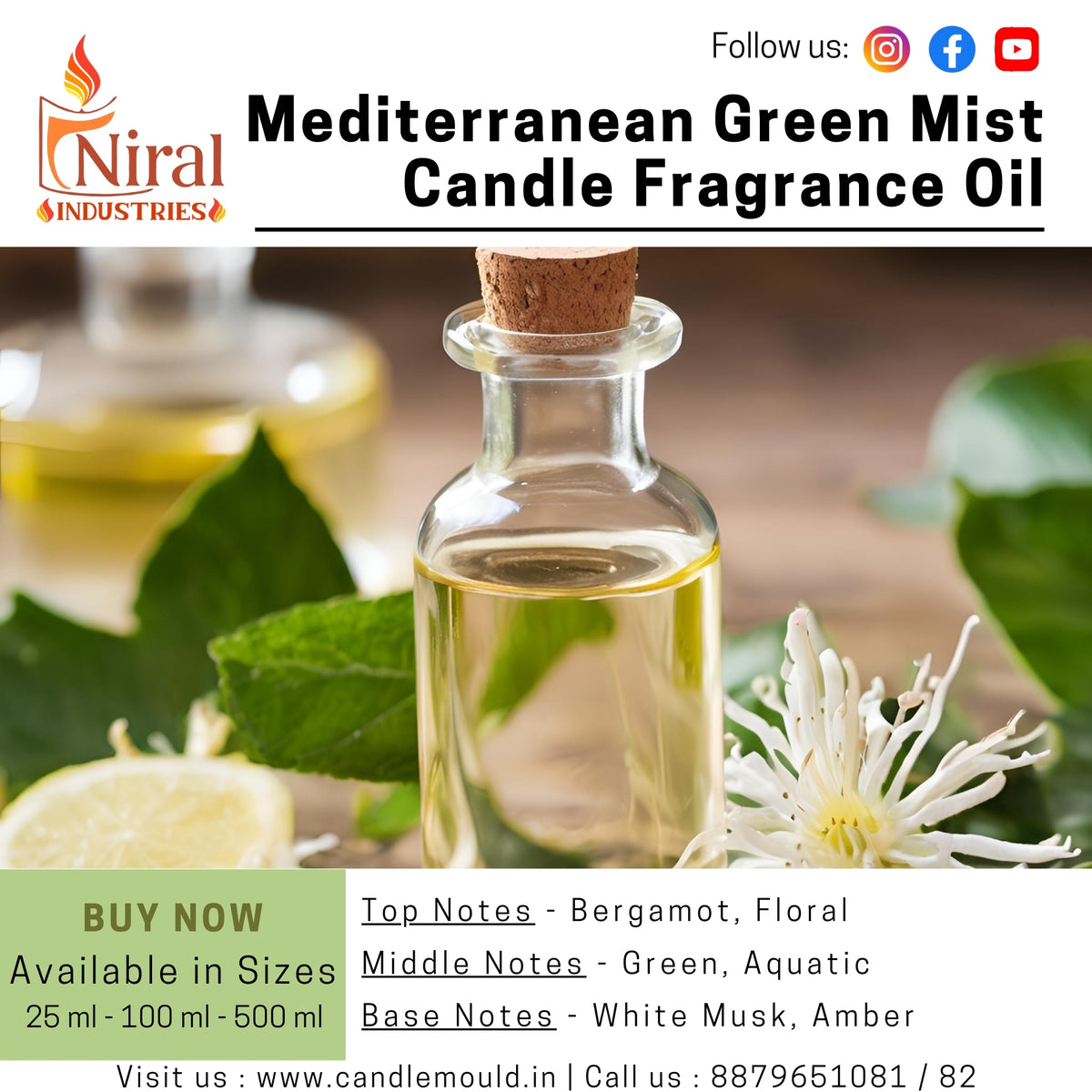 Candle fragrance 25 ml Offer Below 100/- Collection Niral Industries
