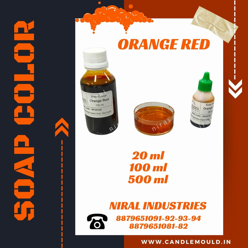 Niral's Orange Red Soap Colour