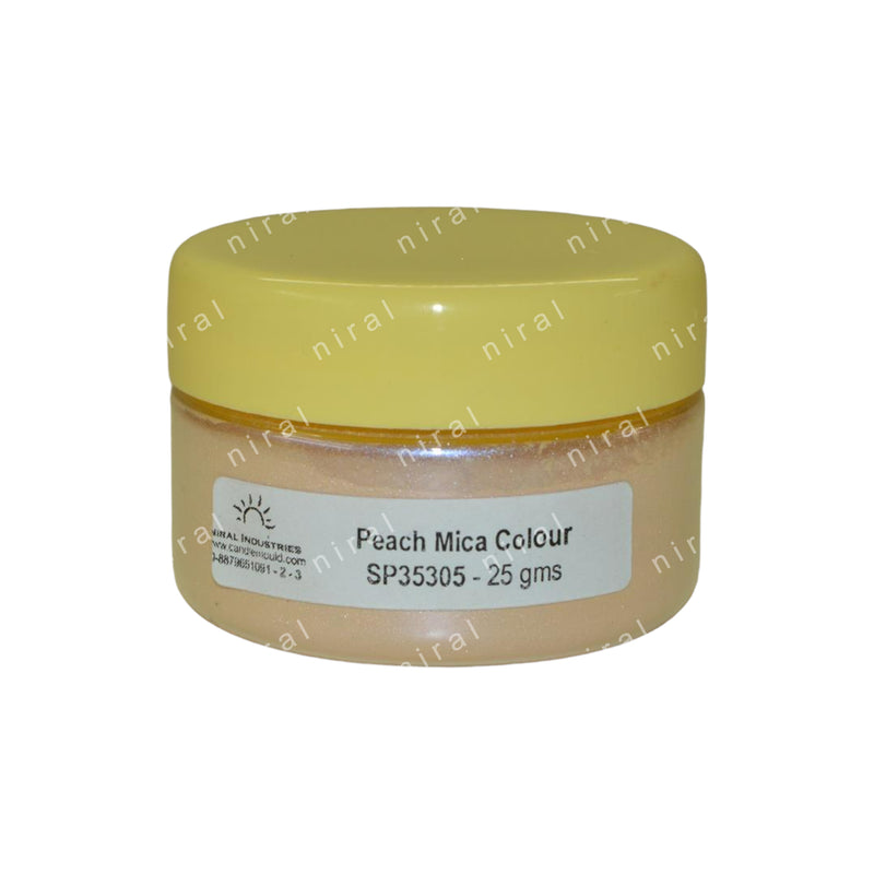Peach Mica Colour, Candle, Soap, Reasing Craft Niral Industries