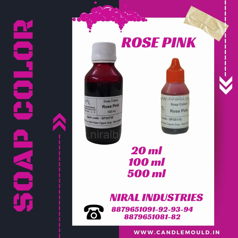Niral's Rose Pink Soap Colour