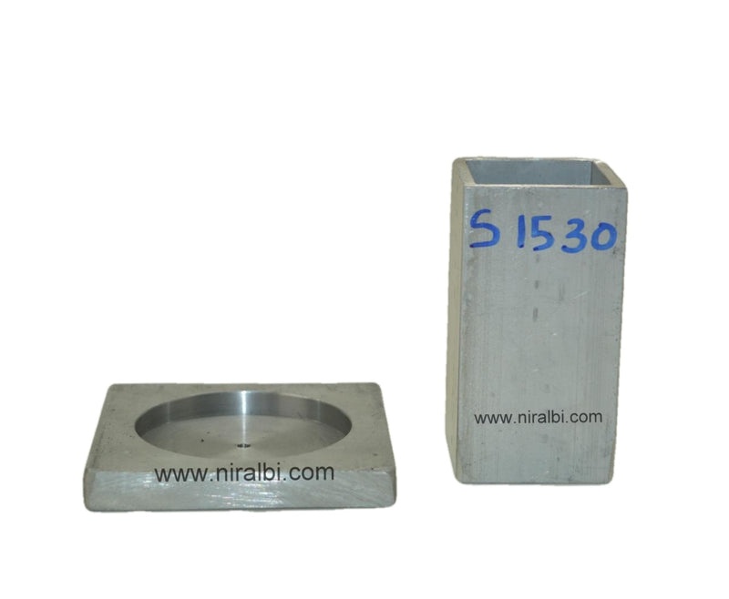 Niral's Geometry Aluminum Square Dia 1.5 inch - Ht 3 inch