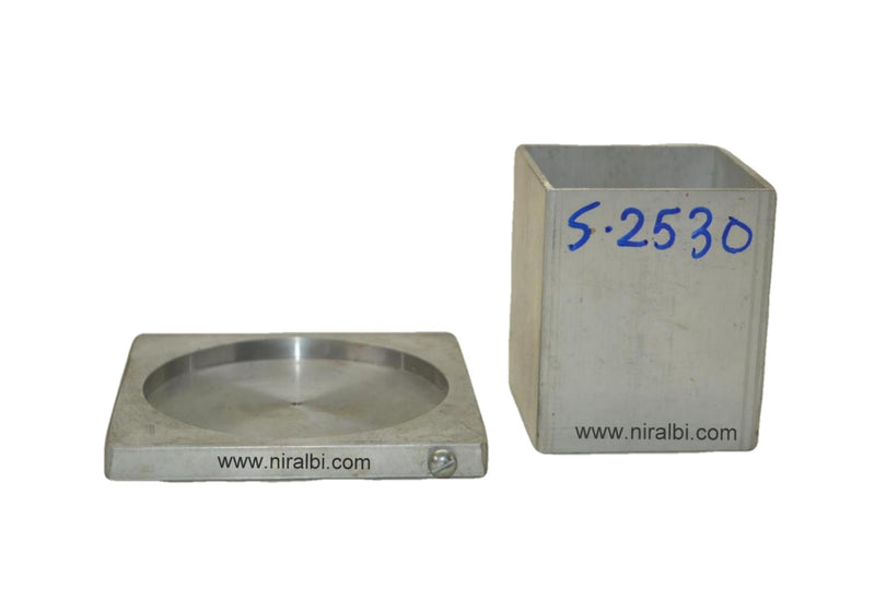 Niral's Geometry Aluminum Square Dia 2.5  inch - Ht 3 inch