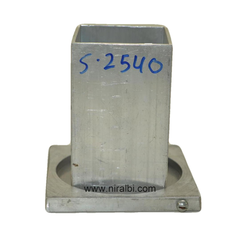 Niral's Geometry Aluminum Square Dia 2.5  inch - Ht 4 inch