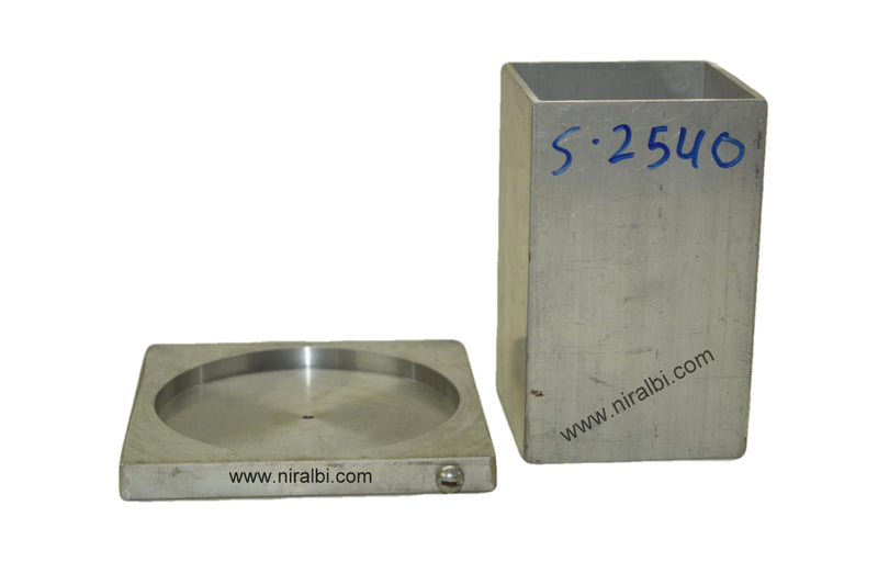 Niral's Geometry Aluminum Square Dia 2.5  inch - Ht 4 inch