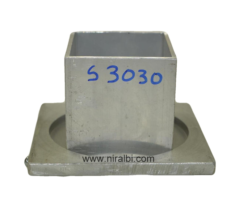Niral's Geometry Aluminum Square Dia 3 inch - Ht 3 inch