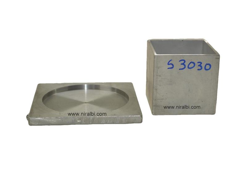 Niral's Geometry Aluminum Square Dia 3 inch - Ht 3 inch