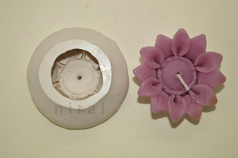 Vibrant Sunflower Silicone Candle Mold SL107, Niral Industries