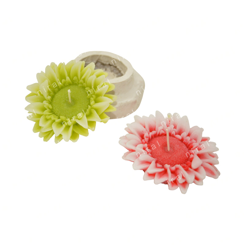 Sunflower Blossom Silicone Candle Mould SL109, Niral Industries