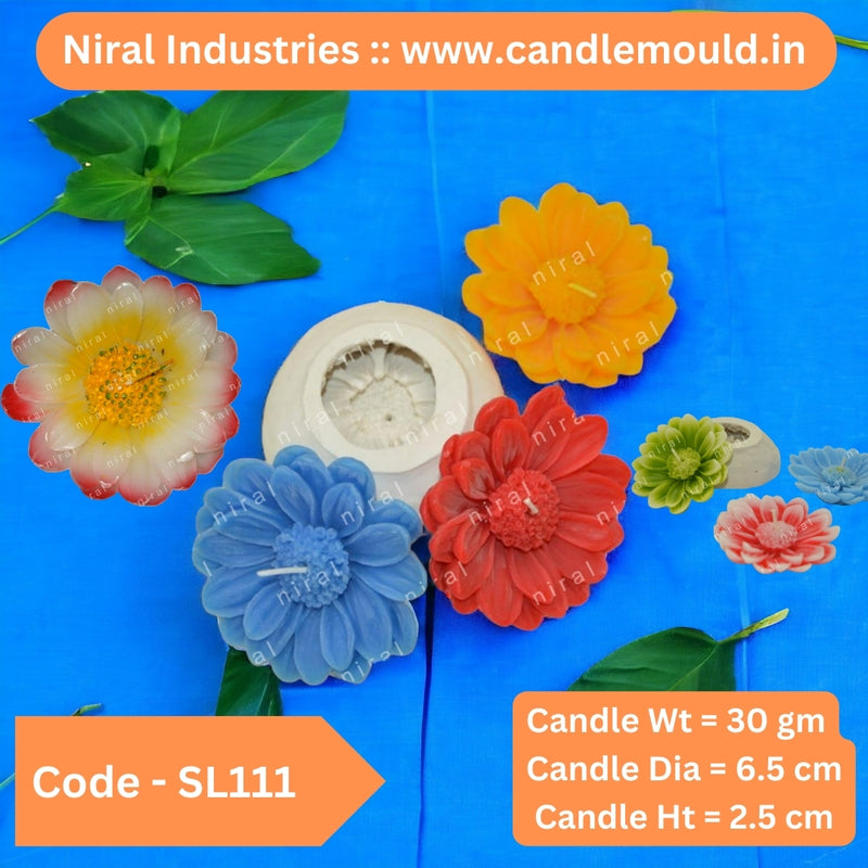 Blossom Sunflower Silicone Candle Mould  SL111, Niral Industries