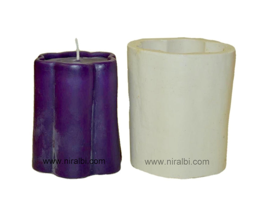 CL - Round Designer Pillar Candle Mould, SL129
