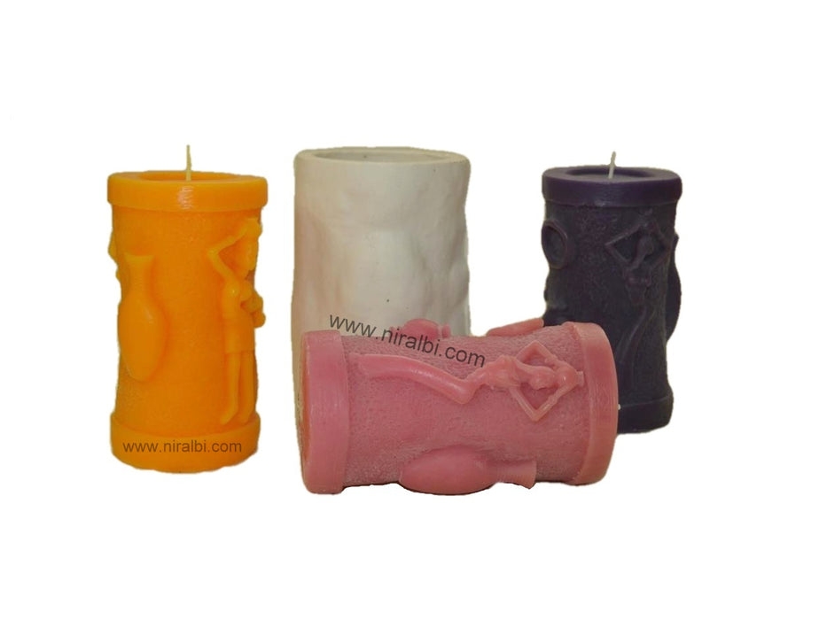 CL - Warli Painting Candle Mould, SL133