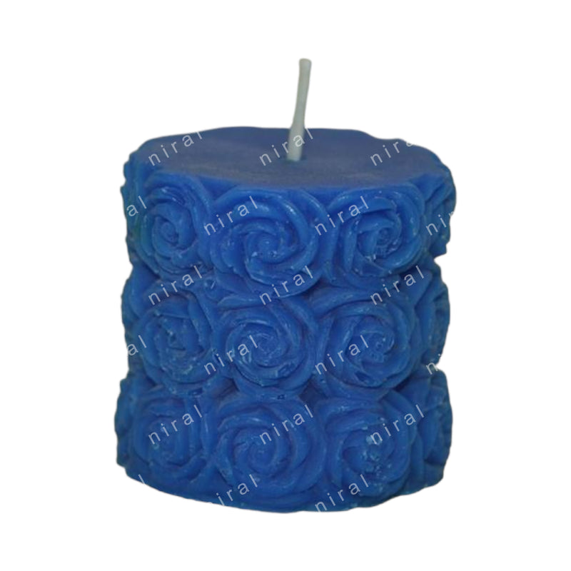Enchanting Rose Pillar Silicone Candle Mold SCM21842, Niral Industries