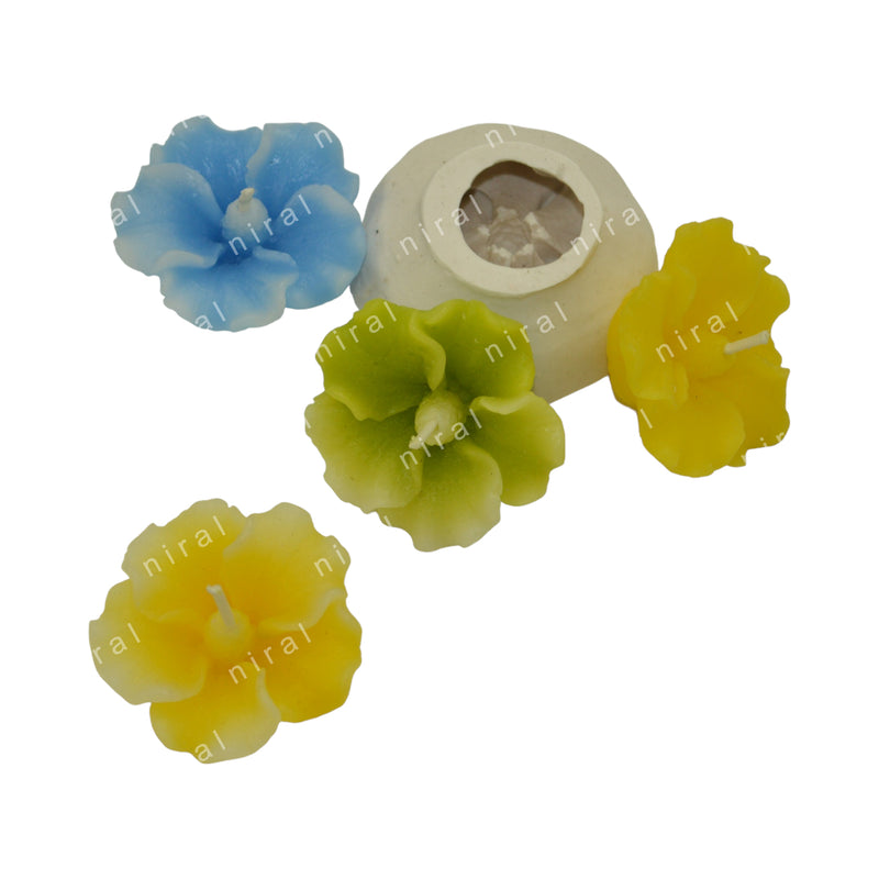 Whimsical Flower Float silicone Candle Mould SL161, Niral Industries