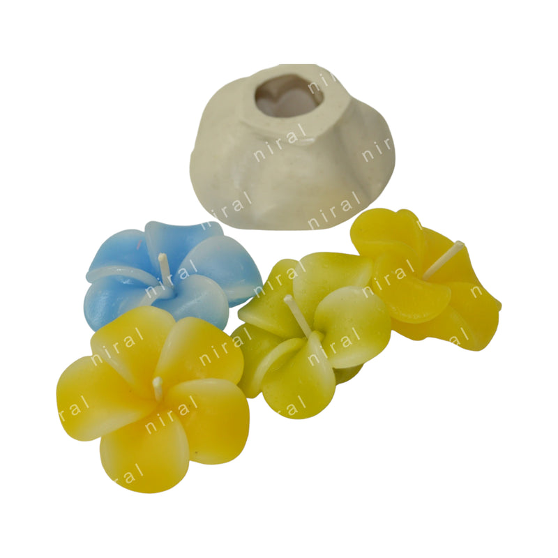 Niral Industries Periwinkle Flower silicone Candle Mould SCM22111