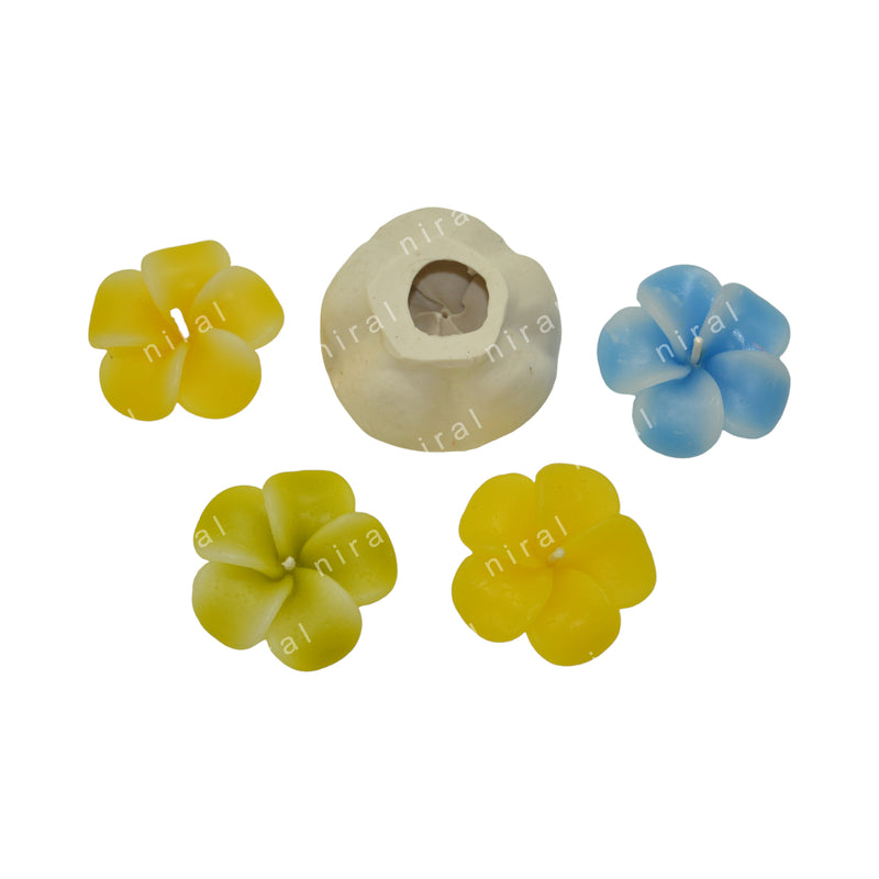Niral Industries Periwinkle Flower silicone Candle Mould SCM22111